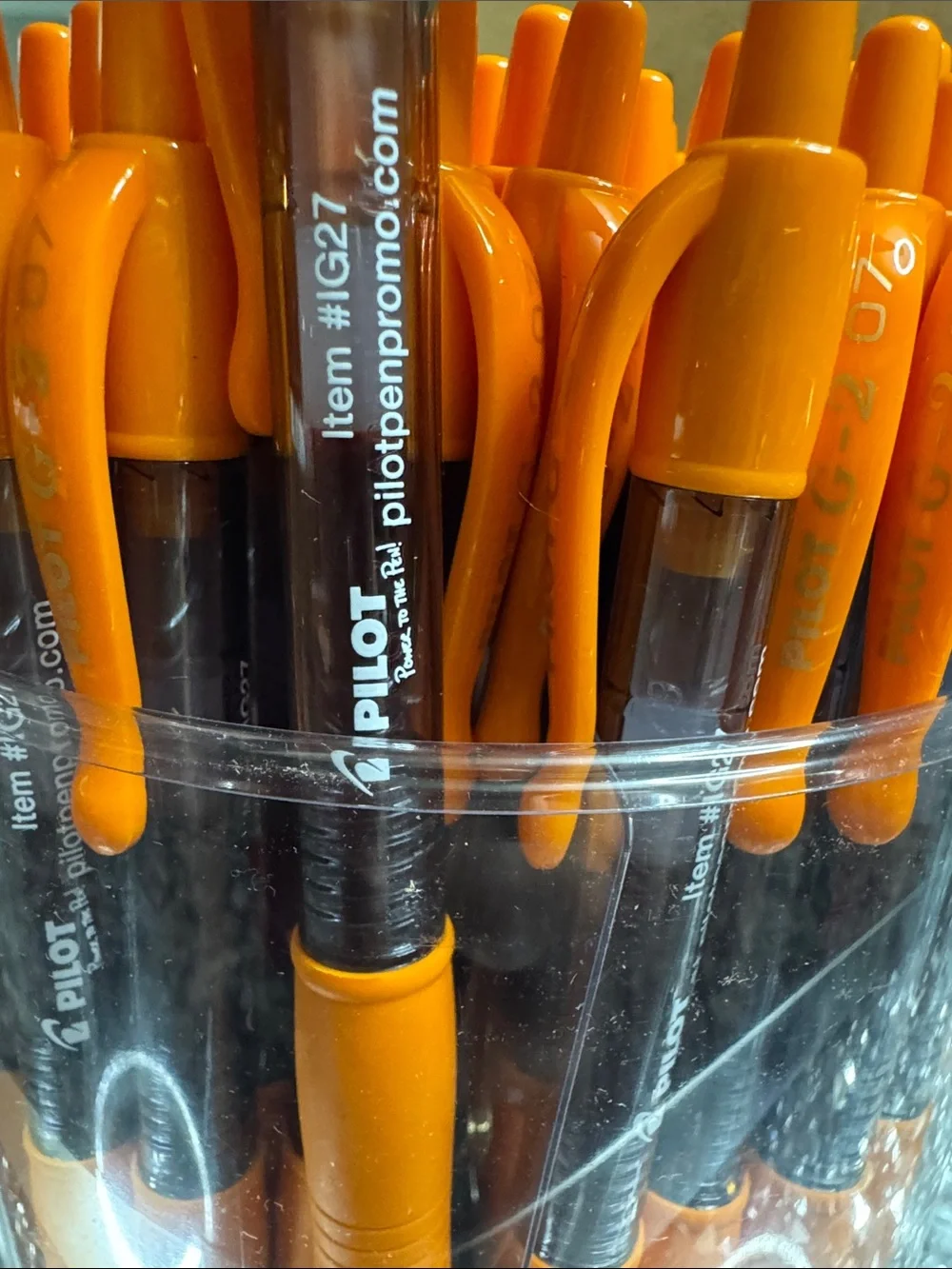 Pilot Orange G2 premium gel ink roller pens case NEW